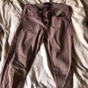 Dark mauve denim